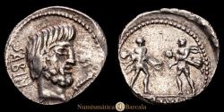 Ancient Coins - Roman Republic, L. Titurius L. f. Sabinus, Denarius. Rome, 89 BC. Crawford 344/1a. 4.06 g. VF+.