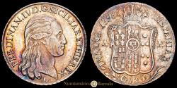 World Coins - Italy - Ferdinand IV. 120 Grana. (27.53g.). Naples. 1798. KM-215. XF. Rare in this state of preservation.