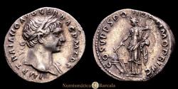 Ancient Coins - Trajan. Denarius. 103-111 AD. Rome. (RIC-122). (BMCRE-306). (RSC-87). AR. 3.13 g. EF-.