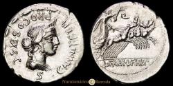 Ancient Coins - Annia. Denarius (3.80 g). Rome. 82-81 BC. Ch2-2 no. 2 var. EF/EF-