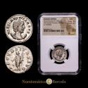 Ancient Coins - Herennia Etruscilla. 249-251 A.D. Silver, Antoninianus. 4.34 g. 22 mm. Rome. Cohen 8; RIC 55b. Encapsulated by NGC as AU Strike: 3/5 Surface: 5/5.