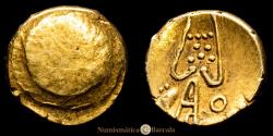 World Coins - India - Vijayanagara. Gold Fanam. (0.30 g.). 1642-1685. UNC. Umifale type. Sri Rangaraya III