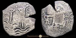 World Coins - Charles II. 8 Reales. Potosí. 1679. Assayer C. Rare.