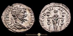 Ancient Coins - Septimius Severus. 193-211 AD. Denarius. (3.46 g.). Rome. 197-198 AD. Cohen 76. RIC 108. Very fine condition. XF+.