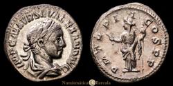 Ancient Coins - Alexander Severus. Denarius. (3.69 g.). Rome. 223 A.D. RIC-73. Choice Extremely Fine.