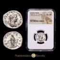 World Coins - Elagabalus. 218-222 AD. Antoninianus (Silver, 23 mm, 4.23 g), Rome, 219 AD. Cohen 72. RIC 94. Thirion 113. Encapsulated by NGC as Ch XF.