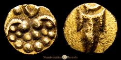 World Coins - India - Maratha - Sikh. Gold Fanam. (0.31 g.). 1820-1830. KM # 368. UNC-. Maratha Confederacy: Travancore.