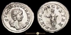 Ancient Coins - Otacilla Severa. Antoninianus. (3.85 g.). Rome, 248-249 AD. PIETAS AVGVSTAE. RIC 130. Choice Extremely Fine. Original mint luster.