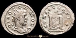 Ancient Coins - Divus Commodus. Antoninianus. (3.74g.). Rome. 250-251 AD. RIC-94. EF+. CONSECRATIO