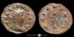 Ancient Coins - Gallienus. Antoninianus. (2.55 g.). Mediolanum. ORIENS AVG. MIR 1209c. Choice Extremely Fine. Rare.