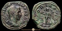 Ancient Coins - Philip I 'the Arab'. Sestertius. (17.54 g.). Rome. 244-249 AD. RIC 192a. VF.