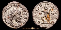 Ancient Coins - Posthumous. Antoninianus. 286 AD. Treveri (3.15 g.) RIC-316. Ex Baldomero de la Fuente Collection. XF