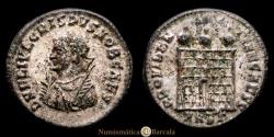 Ancient Coins - Crispus. Caesar, AD 317-326. Follis (19 mm, 3.79 g). Thessalonica, ca. AD 317. RIC 18. Fully silvered. Choice Extremely Fine.