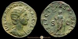 Ancient Coins - Julia Mamaea. Sestertius. 228 AD Rome. (Spink-8228). (RIC-676). AE. 19.24 grams. About Extremely Fine. Beautiful green patina.