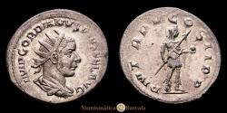 Ancient Coins - Gordian III. Antoninianus. (3.42 g.). Rome. 238-244 A.D. RIC 93. R/ P M TR P V COS II P P. Choice VF.