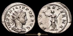 Ancient Coins - PHILIP II (247-249). Antoninianus. Rome. RIC 227. Grade: VF+. Weight: 4.60 g. Diameter: 22 mm.