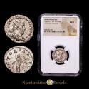 Ancient Coins - Valerian I. Antoninianus. 253-260 AD. Antioch. (RIC V 128). (MIR 36, 77c). (RSC 224). Silver. 3.65 grams. Scarce in this state of preservation. Encapsulated by NGC as AU.