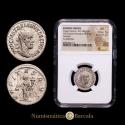 Ancient Coins - Trajan Decius, Antoninianus (Silver, 22 mm, 3.97 g), Antioch, 250-251. Cohen 106. RIC -, cf. note 28b. Encapsulated by NGC as AU Strike: 5/5 Surface: 3/5.