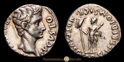 Ancient Coins - Augustus. Denarius. 18-17/16 BC. Colonia Patricia (Cordoba). (Ffc-223 var). (Ric-150a). (Bmcre-438/9). 3.70 g. Very fine condition.