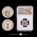 Ancient Coins - Philip I. Antoninianus. 248 AD Rome. (RIC IV 24c). (RSC 193). Silver. 3.90 grams. Encapsulated by NGC as Ch XF, Strike 5/5, Surface 3/5.