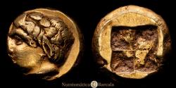 Ancient Coins - IONIA, Ancient Greece. Phokaia. Ca. 387-326 BC. EL Hekte (10 mm, 2.56 g). Bodenstedt 97. VF.