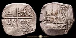 World Coins - Philip IV. 8 Reales. (26.91 g.). Potosí. 1621-1665. T·R. AC Type 327. VF.