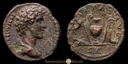 Ancient Coins - Commodus Caesar. As. (9.13 g. 27 mm). Rome. 172-179 AD. RIC III 1538. Struck under Marcus Aurelius. Very Fine.
