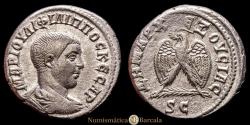 Ancient Coins - Philip II. Seleucis and Pieria. Tetradrachm. 244-249 AD. Antioch. (Prieur-331). (McAlee-1006). AR. 11.87 g. XF.