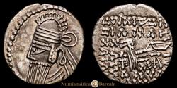 World Coins - PARTA - Arsacid Kingdom, Vologases IV (147-191). Drachm (3.85 g), Ecbatana. Sellwood 84.132, Shore 434. XF. Light patina.