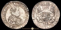 World Coins - Spanish Netherlands - Philip IV. Ducatoon. (32.4g.). Antwerp. 1648. PMU-0145.