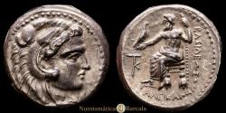 Ancient Coins - Kition. Pumiathon. Circa 362/1-312 BC. Silver tetradrachm (25.5 mm, 17.20 g, 12h). In the name and types of Alexander III. Price 3107. Old cabinet tone.