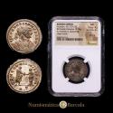 Ancient Coins - Roman Empire, Aurelian, Antoninianus. Siscia. RIC-2206. Silvered billon, diameter, weight 3.74 g, die axis 6 h. Encapsulated by NGC as AU, Strike 4/5, Surface 4/5.