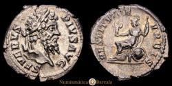 Ancient Coins - Septimius Severus. Denarius. 202-210 AD. Rome. (RIC IV 288). (BMCRE 361). (RSC 606b). Silver. 3.28g. XF. Patina.