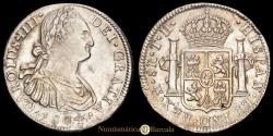 World Coins - Charles IV. 8 Reales. (26.95g.). Mexico. 1804. Assayer T·H. AC-980. VF.