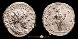 Ancient Coins - Posthumous Antoninianus 262-263 AD. Treveri 5.94 g Moneta AVG - XF.
