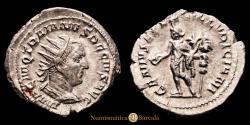 Ancient Coins - Trajan Decius. Antoninianus. (4.81 g). Rome. 250-251 AD. RIC 16c. Choice Extremely Fine. R: GENIVS EXERC ILLVRICIANI