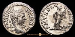 Ancient Coins - Septimius Severus. Denarius. (3.47 g.). Africa. 207 A.D. RIC 207. EF/gVF.