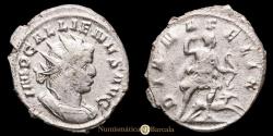 Ancient Coins - Gallienus. Antoninianus. (4.78 g.). Mediolanum, 258-260 A.D. DIANA FELIX. RIC 380. Choice VF.