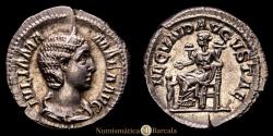 Ancient Coins - Julia Mamaea. Denarius. 222-235 AD. Rome. (RIC IV 332). (BMCRE 913). (RSC 6). Silver. 3.28 g. Choice specimen with a beautiful reverse. Traces of original mint luster. EF/EF+.