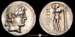 Ancient Coins - L. Marcius Censorinus. Denarius (4.03 g.). Rome, 88 B.C. Craw-363/10. XF.