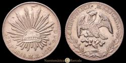 World Coins - MEXICO. 8 reales. (Ag. 26.85 g). 1888. San Luis Potosi SR. (KM-377.12). EF+.