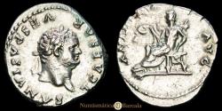 Ancient Coins - Titus. Denarius. (3.39g.). Rome. 77-79 A.D. RIC-V.218. XF-.