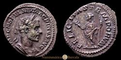 Ancient Coins - Macrinus. Denarius. 217-218 A.D. Rome. (RIC-IV 60). (BMCRE-62). (RSC-15a). AR. 2.77 grams. Choice Extremely Fine. Dark patina.
