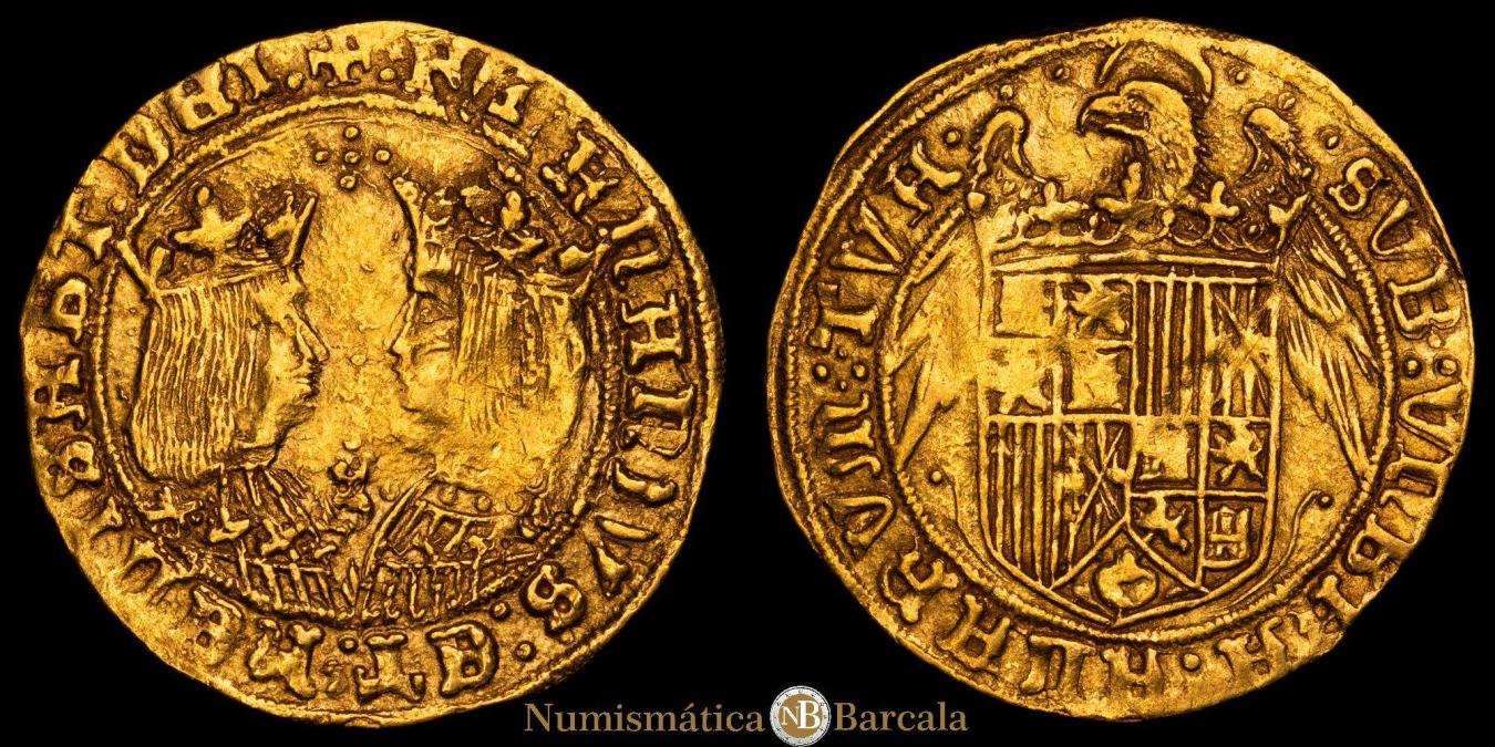 Ferdinand and Isabella (1474-1504). Doble excelente. Seville. (Cal