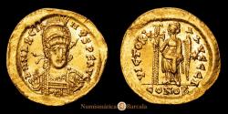 Ancient Coins - Marcian. Solidus. (4.42 g.). Constantinople. 450-457 AD. RIC X 510. UNC-. Original luster.