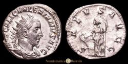 Ancient Coins - Valerian I. Antoninianus. (3.81 g.). Rome. (253-260 AD). MIR-290. Choice VF. R: SALVS AVGG