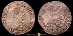 World Coins - Philip IV (1621-1665). 1 ducaton. 1639. Antwerp. (Tauler-2900). (Vti-1229). (Vanhoudt-642.AN). Ag. 32.26 g. Light iridescent tone. VF.