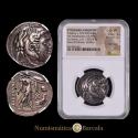 Ancient Coins - PTOLEMAIC EGYPT. Ptolemy I Soter, 323-283 BC. AR Tetradrachm (15.59 g), Alexandria mint, as satrap ca. 311-305/4 BC. Toned, NGC Ch VF, Strike: 4/5 S...