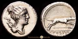 Ancient Coins - Postumia. Denarius. (3.95 g.). Rome. 74 B.C. FFC-1074. XF.