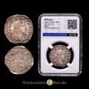 World Coins - Philip IV (1621-1665). 4 tari. 1624. Messina. I P. (Tauler-2073). (Vti-171). (Mir-355/4). Silver. 10.60 grams. Attractive specimen. Encapsulated by CCG as AU 58. Nice strike.